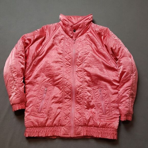 Vintage 1980s jacket -  Puffer Jacket Coat Winter Eighties Oversized - Picture 3 of 10